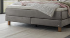 Hasena Reina Boxspringbett – 140 x 200 cm, Elegance-Top, Pace light grey