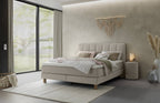 Hasena Reina Boxspringbett – 140 x 200 cm, Lovely-Top, Pace light grey