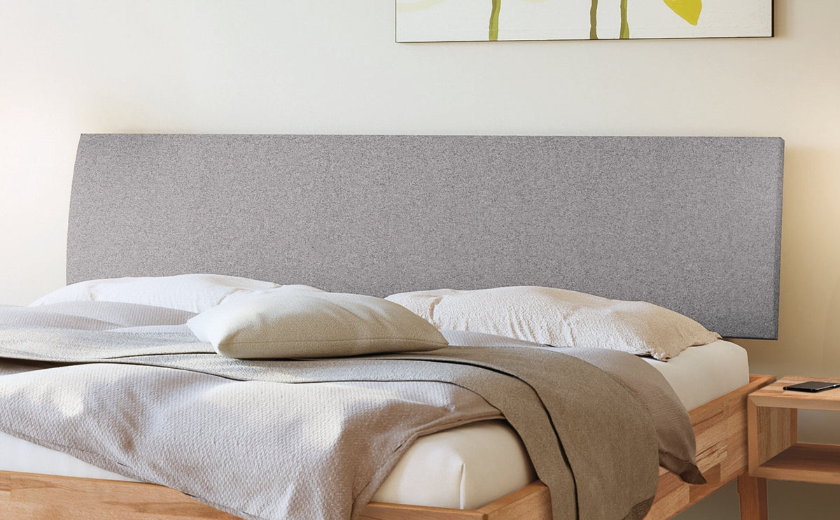 Hasena Lorenzo Bettgestell – 100 x 200 cm, Fusshöhe 20 cm, Wildeiche natur, geölt, Pace light grey