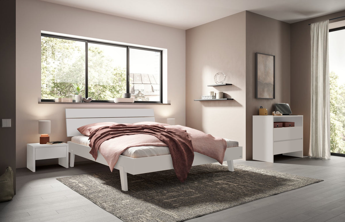 Hasena Lino Kopfteil – 140 cm, MDF weiss deckend, lackiert