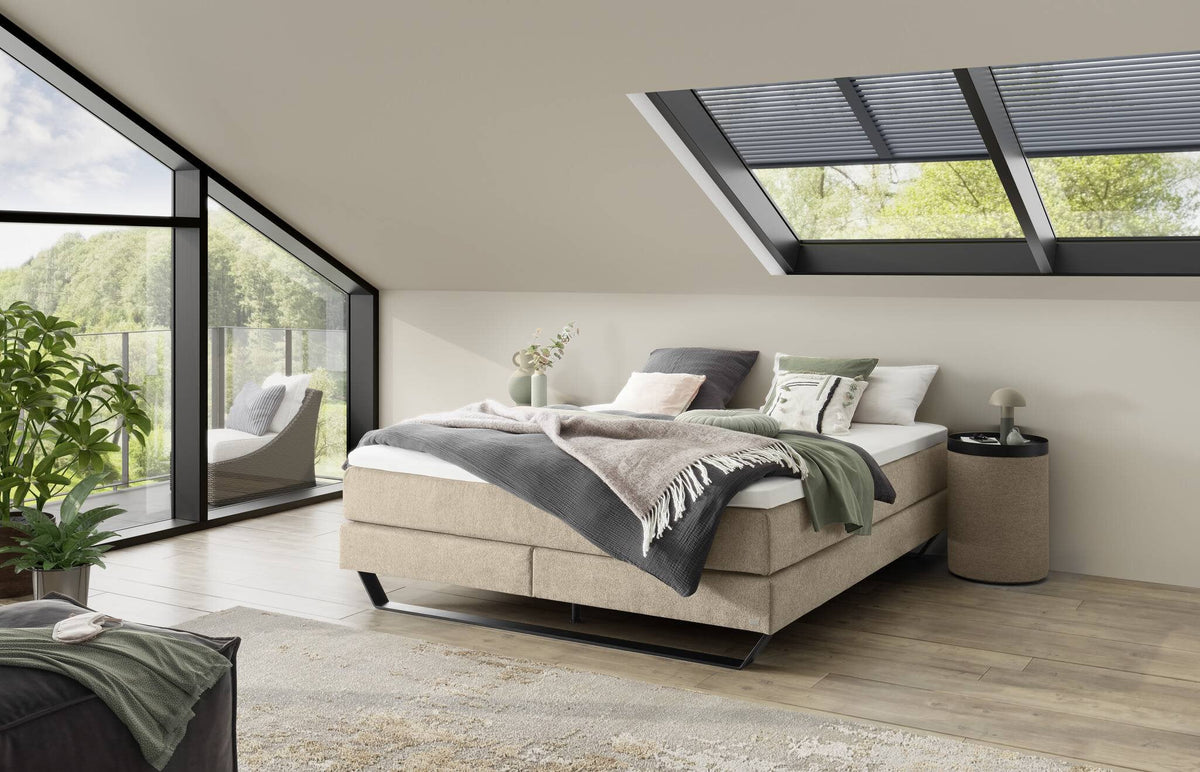 Hasena Julieta Boxspringbett – 140 x 200 cm, Lovely-Top, Pace sand