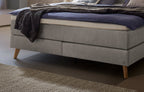 Hasena Fernanda Boxspringbett – 140 x 200 cm, Elegance-Top, Pace sand