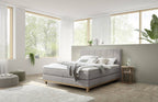 Hasena Estela Boxspringbett – 140 x 200 cm, Lovely-Top, Pace light grey