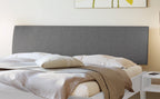 Hasena Lorenzo Bettgestell – 100 x 200 cm, Fusshöhe 20 cm, MDF weiss deckend, lackiert, Pace sand