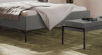 Hasena Carlinda Polsterbett – 160 x 200 cm, 20 cm, Pace light grey
