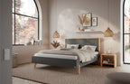 Hasena Aurelia Polsterbett – 140 x 200 cm, 25 cm, Pace grey