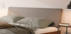 Hasena Vasto Bettgestell – 160 x 200 cm, Fusshöhe 25 cm, Eiche bright, geölt, Monet steel