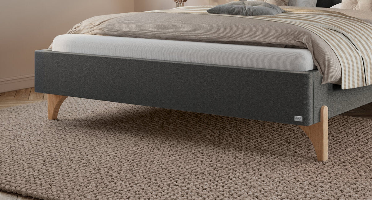Hasena Aurelia Polsterbett – 160 x 200 cm, 25 cm, Pace light grey