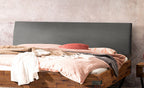 Hasena Lecona Massivholzbett mit Polsterkopfteil – 160 x 200 cm, 20 cm, Akazie Vintage brown, lackiert