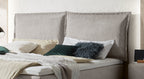 Hasena Imelda Boxspringbett – 140 x 200 cm, Elegance-Top, Pace grey