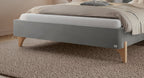 Hasena Aurelia Polsterbett – 160 x 200 cm, 20 cm, Pace light grey