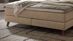Hasena Ricarda Boxspringbett – 160 x 200 cm, Glamour-Top, Pace sand