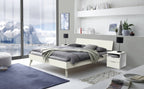 Hasena Ancona Bettgestell – 90 x 200 cm, 25 cm, MDF weiss deckend, lackiert