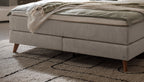 Hasena Ricarda Boxspringbett – 140 x 200 cm, Elegance-Top, Pace sand