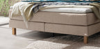 Hasena Bonita Boxspringbett – 160 x 200 cm, Glamour-Top, Pace sand