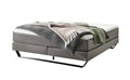 Hasena Julieta Boxspringbett – 140 x 200 cm, Glamour-Top, Monet steel