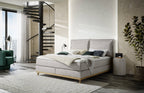 Hasena Imelda Boxspringbett – 140 x 200 cm, Lovely-Top, Pace light grey