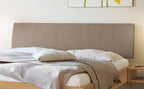 Hasena Lorenzo Bettgestell – 100 x 200 cm, Fusshöhe 20 cm, Nussbaum, geölt, Pace light grey