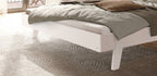 Hasena Vasto Bettgestell – 160 x 200 cm, Fusshöhe 20 cm, MDF weiss deckend, lackiert, Pace sand
