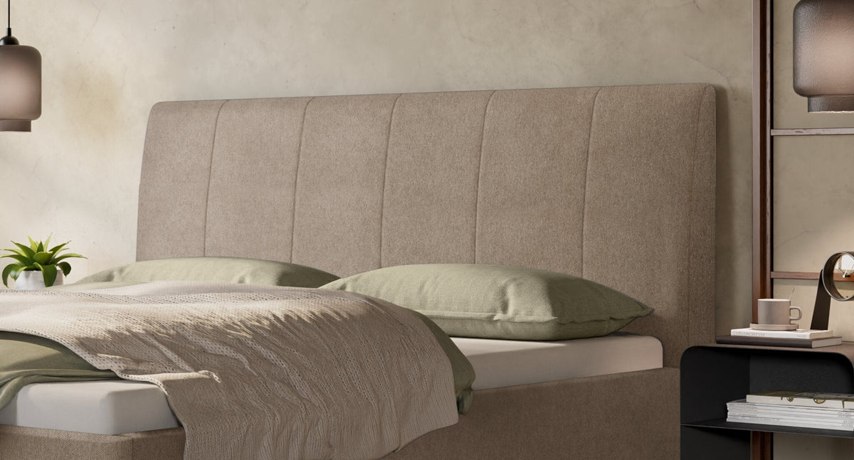 Hasena Juliana Polsterbett – 160 x 200 cm, 25 cm, Pace grey