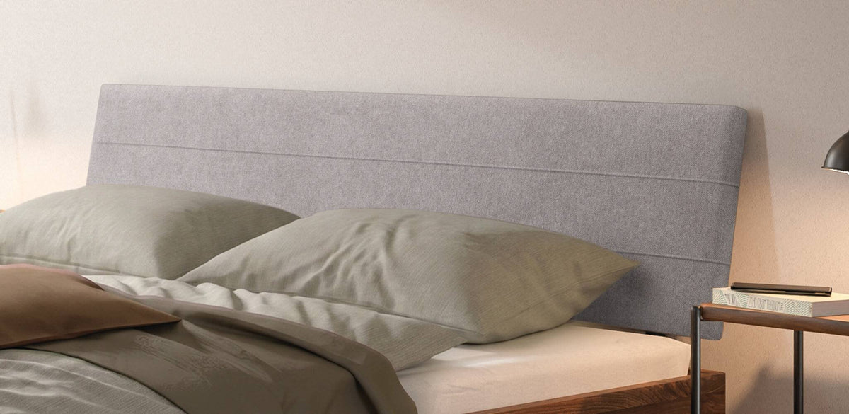 Hasena Vasto Bettgestell – 160 x 200 cm, Fusshöhe 25 cm, Eiche bright, geölt, Pace grey