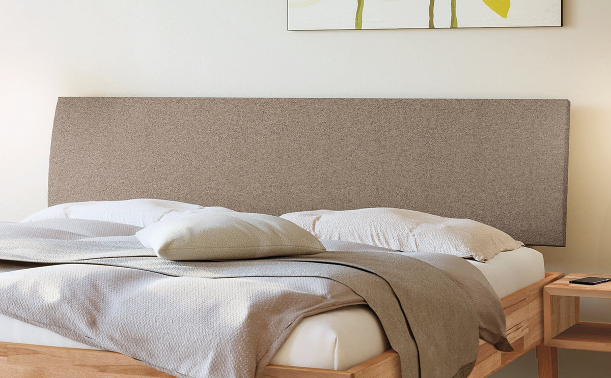 Hasena Lorenzo Bettgestell – 100 x 200 cm, Fusshöhe 25 cm, MDF weiss deckend, lackiert, Pace light grey
