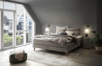 Hasena Beatriz Boxspringbett – 140 x 200 cm, Lovely-Top, Pace grey