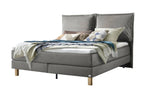 Hasena Bonita Boxspringbett – 140 x 200 cm, Glamour-Top, Monet steel