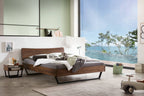 Hasena Lounge 18 Bettrahmen – 160 x 200 cm, Nussbaum, geölt
