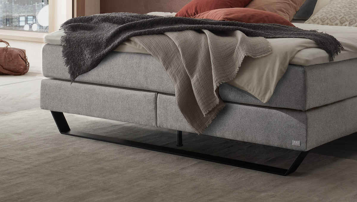 Hasena Celina Boxspringbett – 140 x 200 cm, Elegance-Top, Pace sand