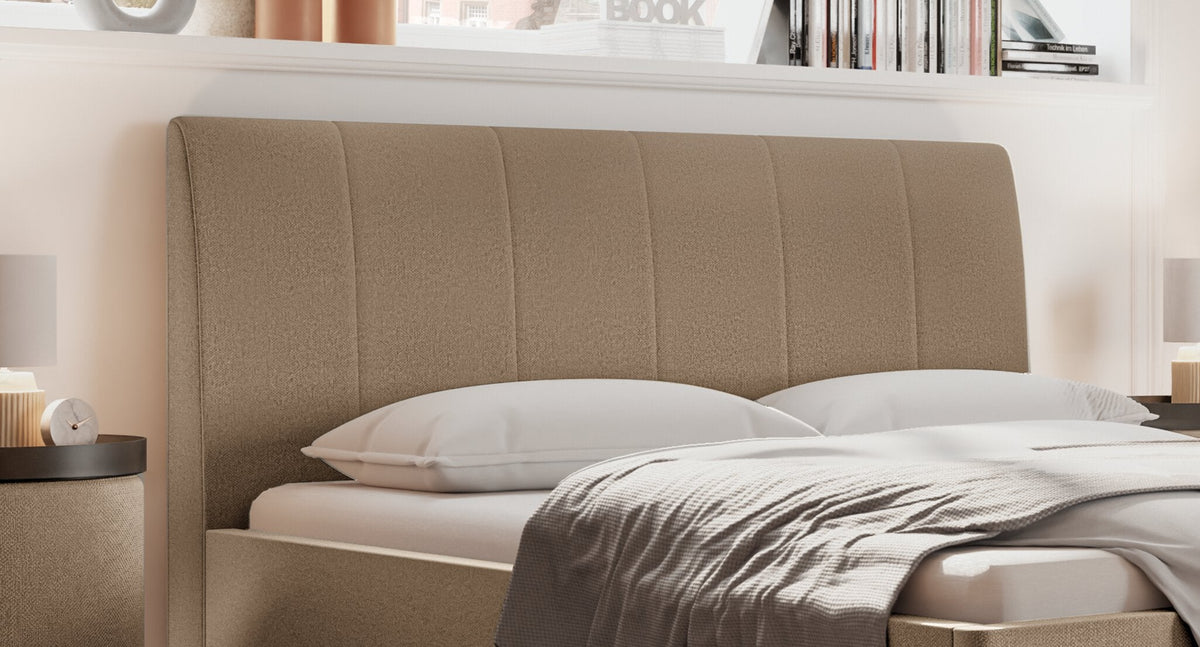 Hasena Carlinda Polsterbett – 160 x 200 cm, 25 cm, Pace grey