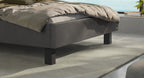 Hasena Cristina Polsterbett – 160 x 200 cm, 20 cm, Pace light grey