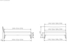 Hasena Caluso Bettgestell – 180 x 200 cm, 20 cm, MDF weiss deckend, lackiert