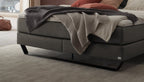 Hasena Celina Boxspringbett – 140 x 200 cm, Elegance-Top, Pace light grey
