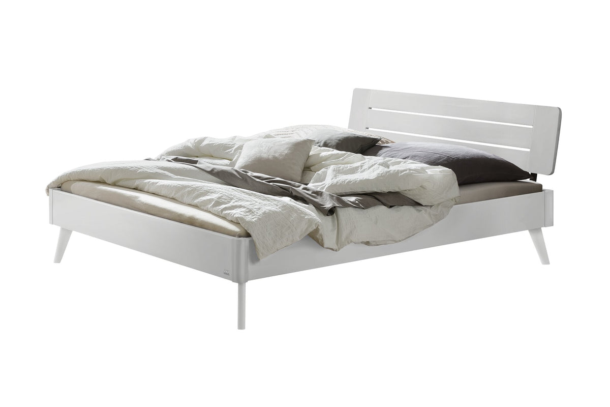 Hasena Rubiera Bettgestell – 140 x 200 cm, 20 cm, MDF weiss deckend, lackiert