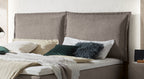 Hasena Imelda Boxspringbett – 160 x 200 cm, Glamour-Top, Monet steel