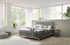 Hasena Estela Boxspringbett – 140 x 200 cm, Lovely-Top, Monet steel