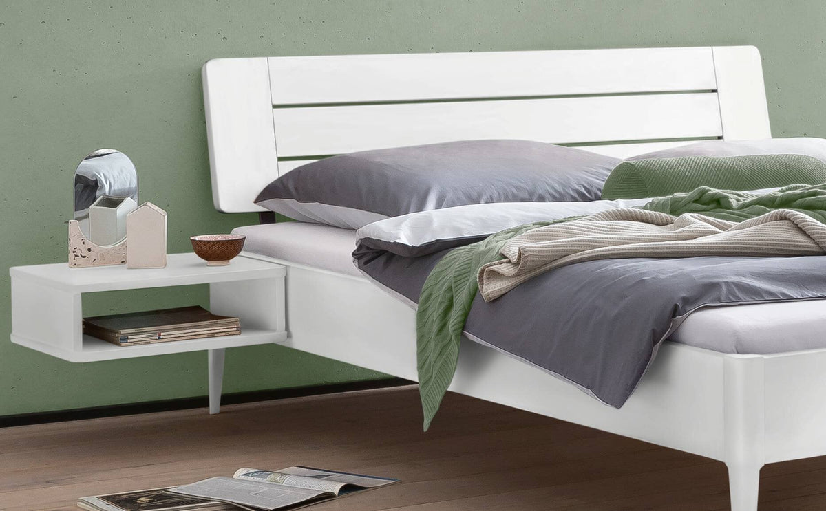 Hasena Busseto Bettgestell – 160 x 200 cm, 20 cm, MDF weiss deckend, lackiert